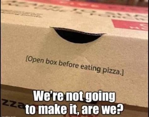 pizza box meme.